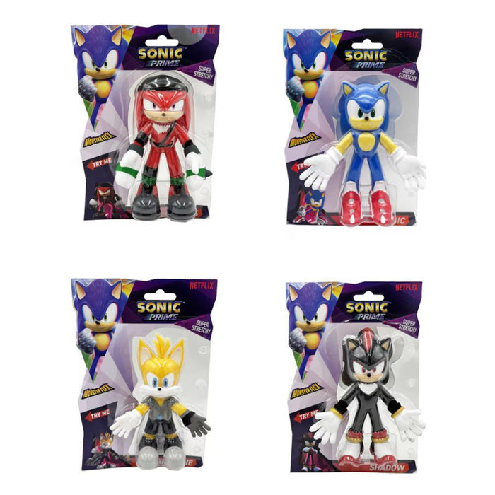 Figura Sonic Prime MonsterFlex Super Stretchy