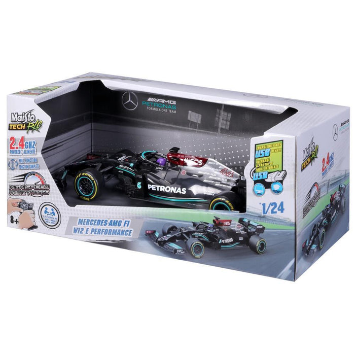 Carro Telecomandado RC Maisto Tech F1 com Bateria Mercedes AMG 1:24