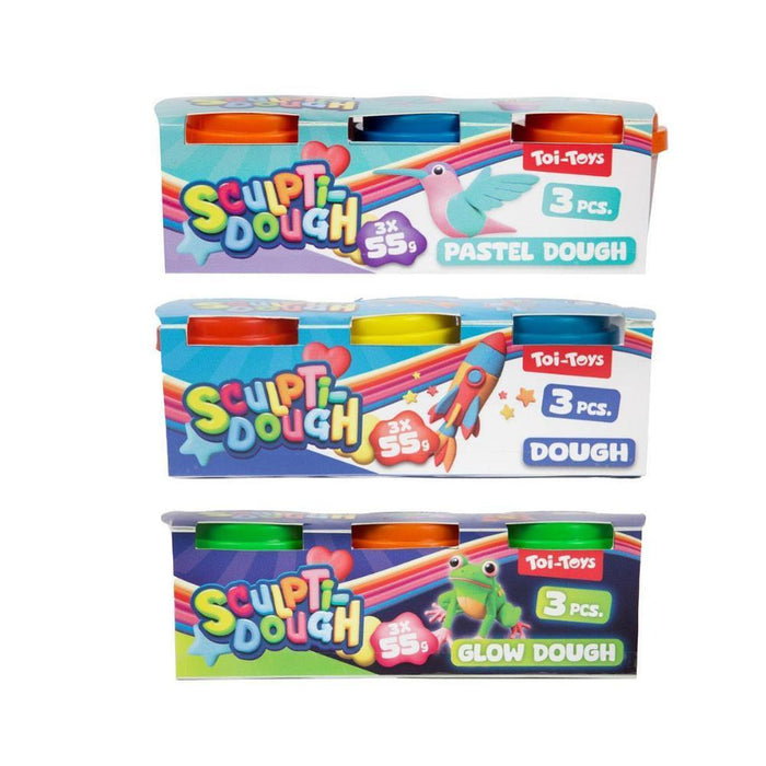 Conjunto 3 Plasticinas Sculptidough 55gr