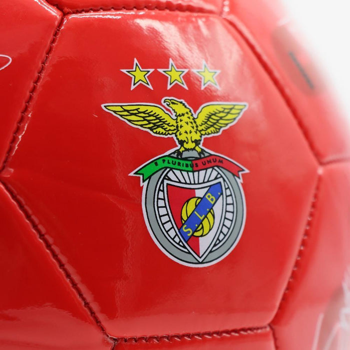 Bola de Futebol Vermelha com Assinaturas Benfica
