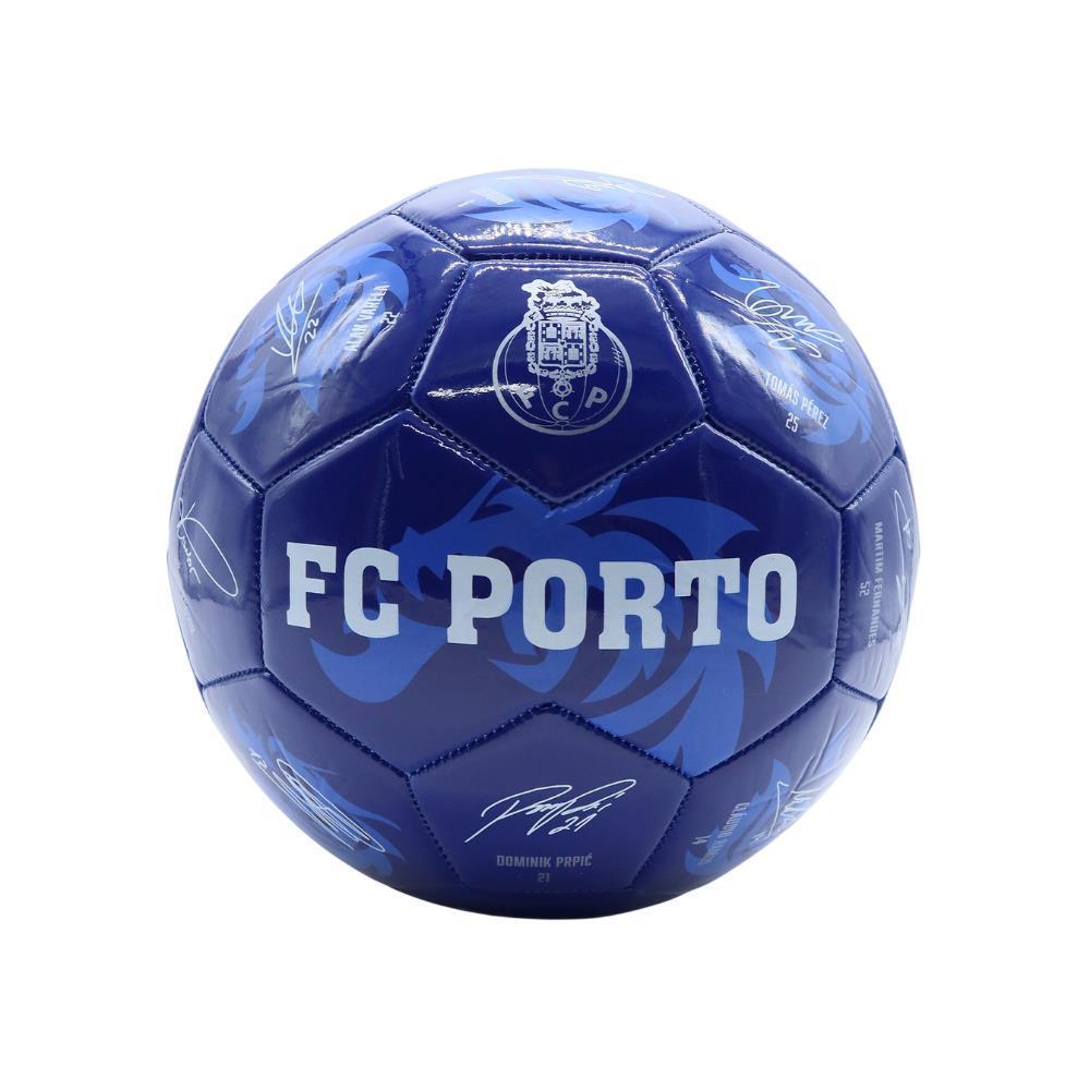 Bola de Futebol Azul com Assinaturas Porto