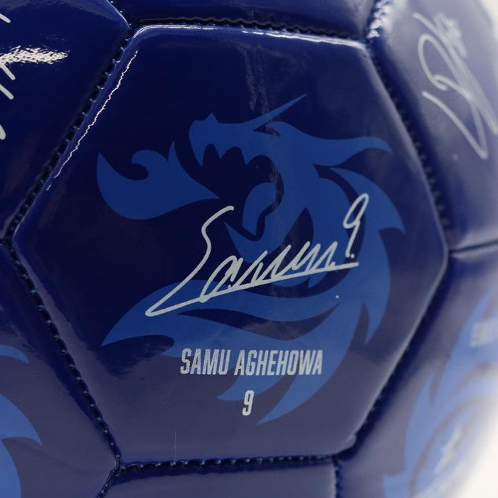 Bola de Futebol Azul com Assinaturas Porto