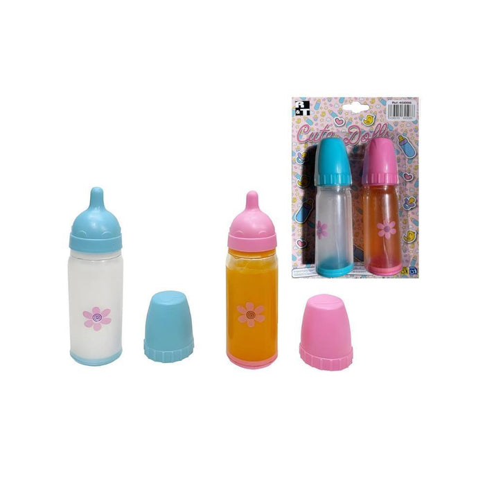 Conjunto de 2 Biberões Mágicos com Flores CuteDolls