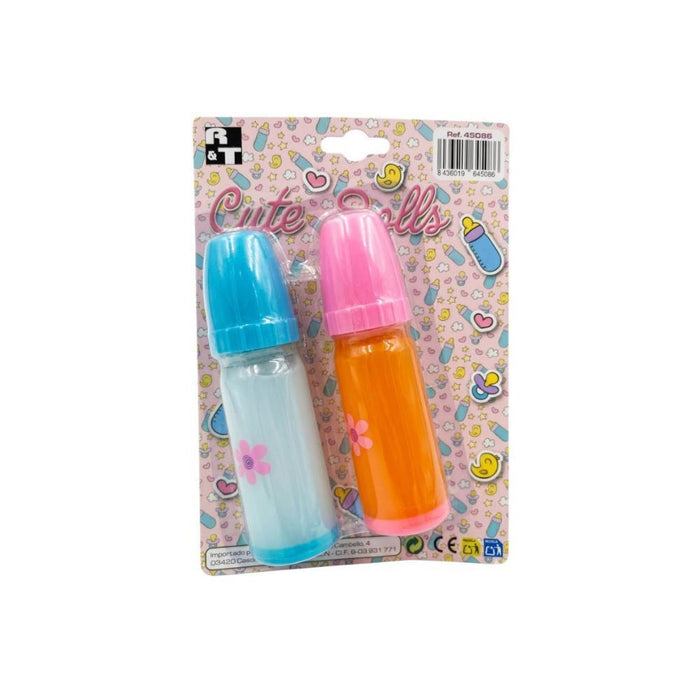 Conjunto de 2 Biberões Mágicos com Flores CuteDolls