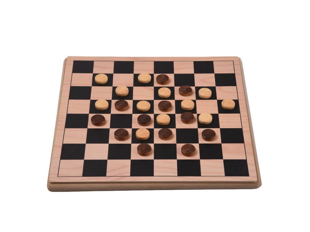 Jogo Damas em Madeira