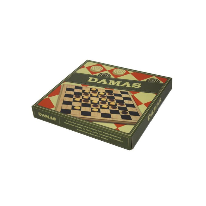 Jogo Damas em Madeira