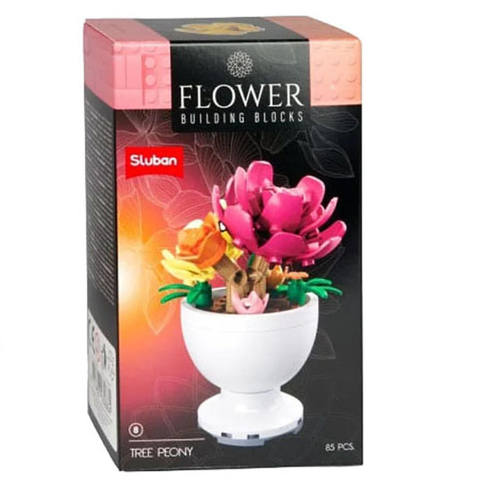Blocos de Construção Flores em Vaso Sluban Flower