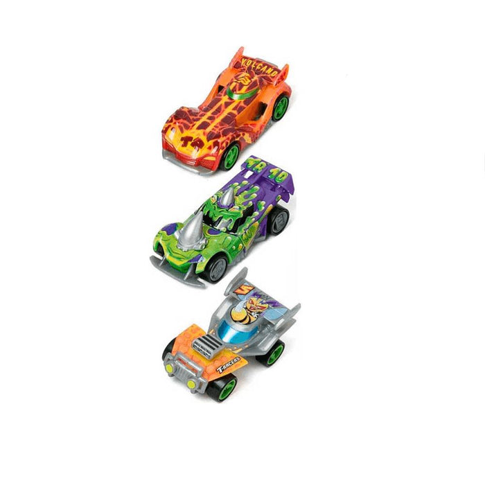 Conjunto com 3 Veículos Magic Box T-Racers Mix Race