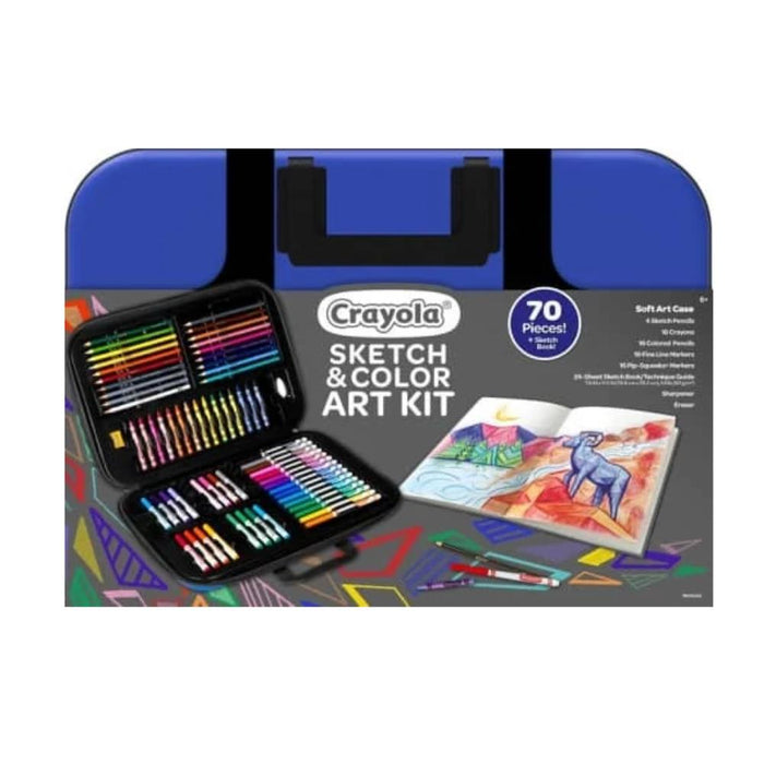 Mala com Material de Pintura Crayola 70 Peças