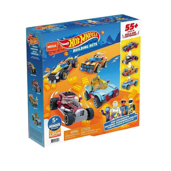 Mega Conjunto de Construção de Veículos Hot Wheels 485 Peças