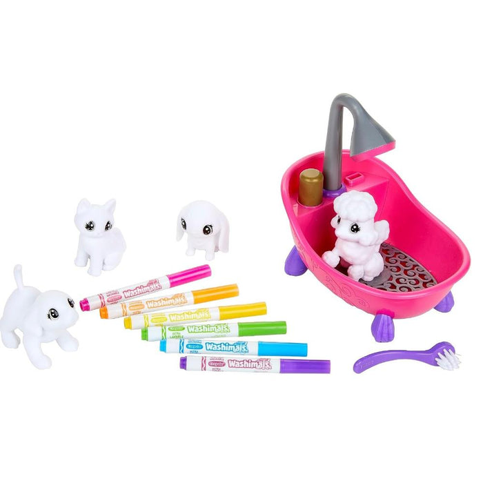 Banheira com 4 Animais para Colorir Laváveis Crayola Washimals
