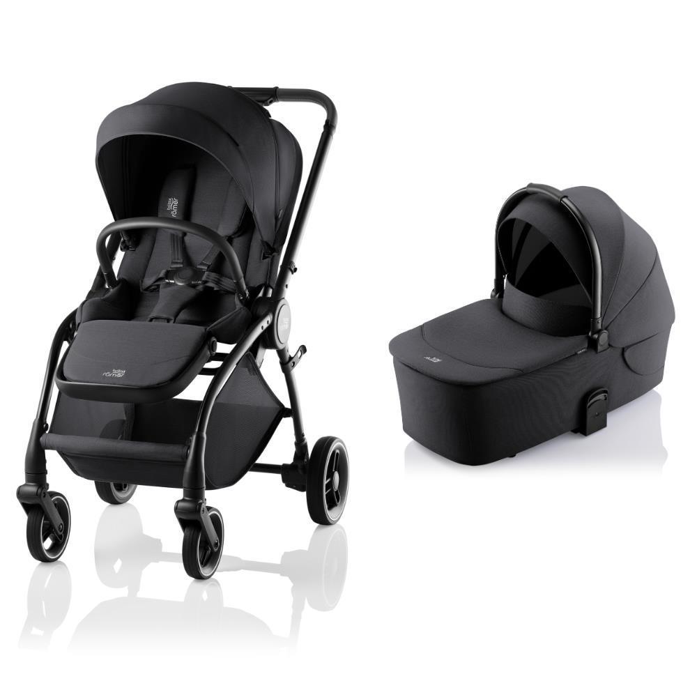 Britax Römer Rio + Rio Carrycot Bundle Style Carbon Black