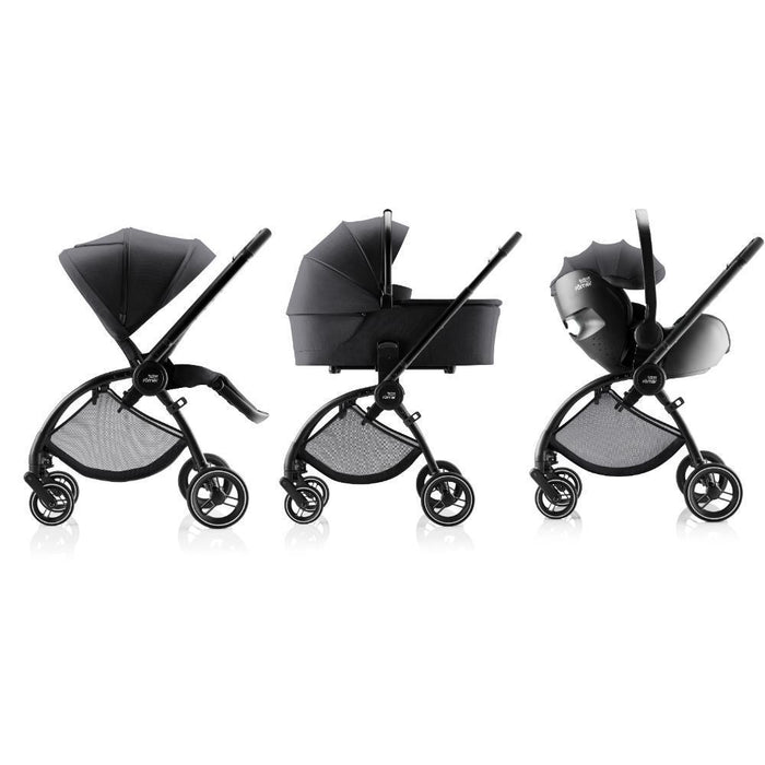 Pack Britax Römer Rio + Alcofa Rio + Baby-Safe Pro Style Carbon Black