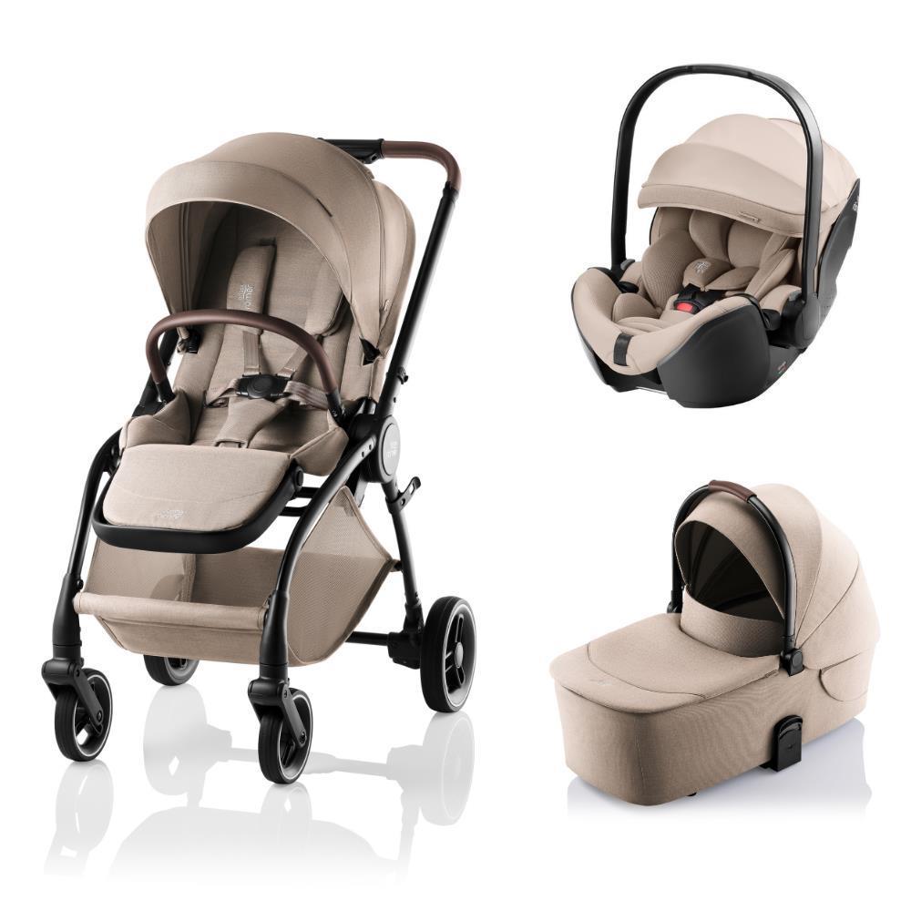 Mochila Britax Römer Rio + Capazo Rio + Silla de paseo Baby-Safe Pro Style Teak