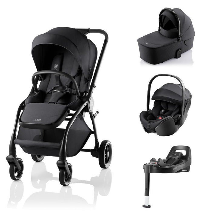 Pack Britax Römer Rio + Alcofa Rio + Baby-Safe Pro Style Carbon Black + Base Vario 5Z