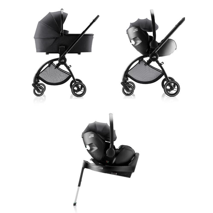 Pack Britax Römer Rio + Alcofa Rio + Baby-Safe Pro Style Carbon Black + Base Vario 5Z
