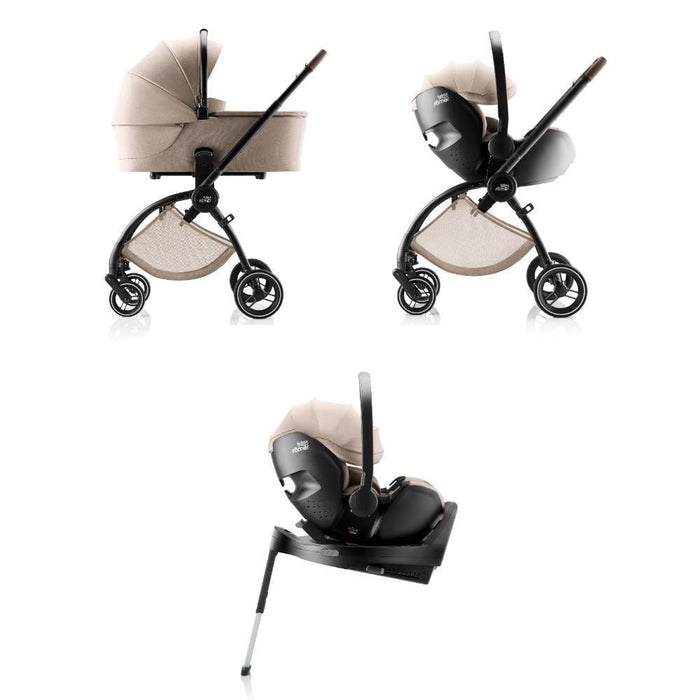 Pack Britax Römer Rio + Alcofa Rio + Baby-Safe Pro Style Teak + Base Vario 5Z