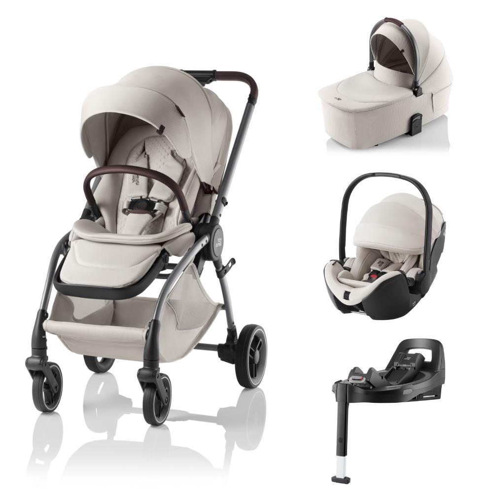 Britax Römer Rio Bundle + Rio Carrycot + Baby-Safe Pro Lux Soft Taupe + Vario 5Z Base