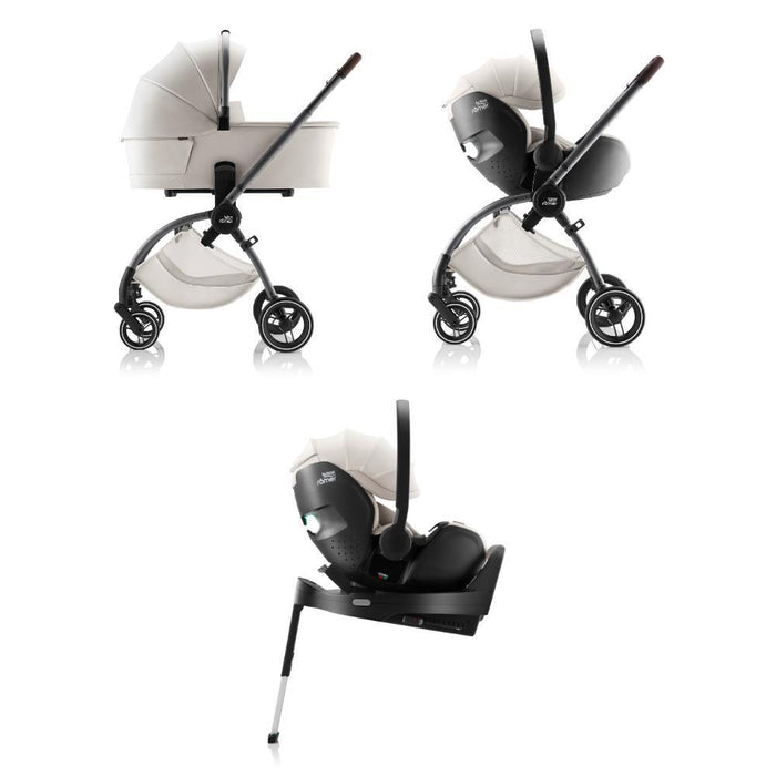 Pack Britax Römer Rio + Alcofa Rio + Baby-Safe Pro Lux Soft Taupe + Base Vario 5Z