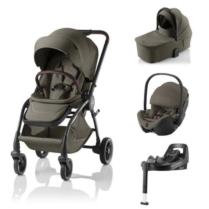 Pack Britax Römer Rio + Alcofa Rio + Baby-Safe Pro Lux Urban Olive + Base Vario 5Z