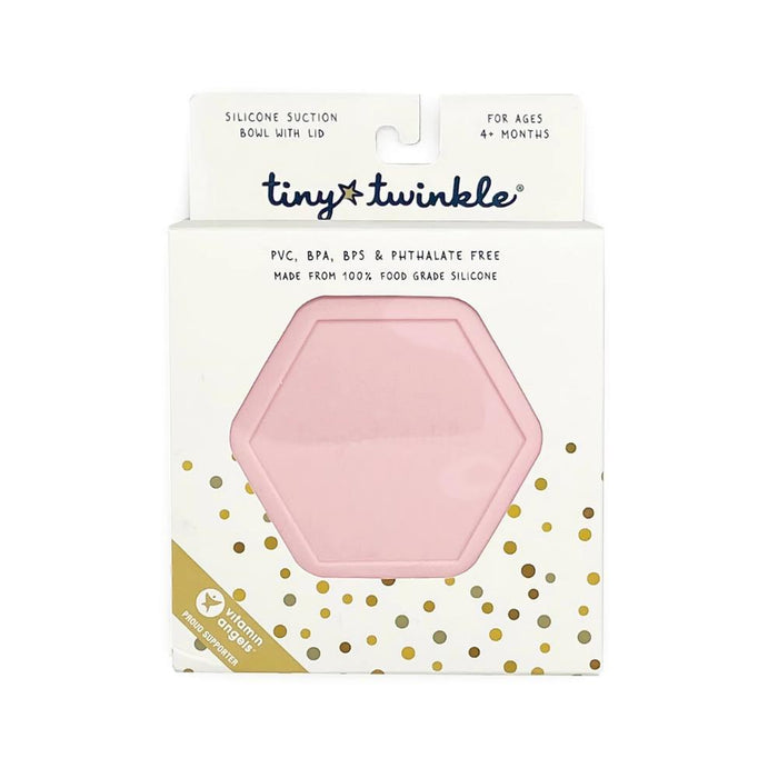 Taça em Silicone com Ventosa e Tampa Tiny Twinkle Rose