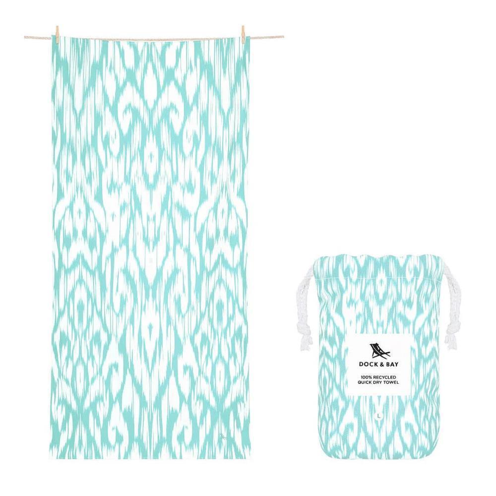 Toalha de Praia em Microfibra Dock&Bay Soft Seafoam 160x90cm