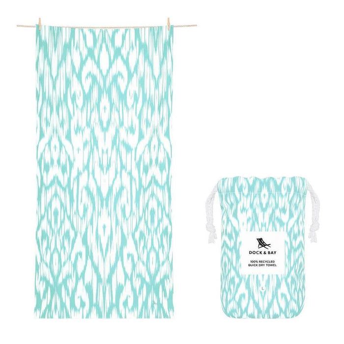 Toalha de Praia em Microfibra Dock&Bay Soft Seafoam 160x90cm