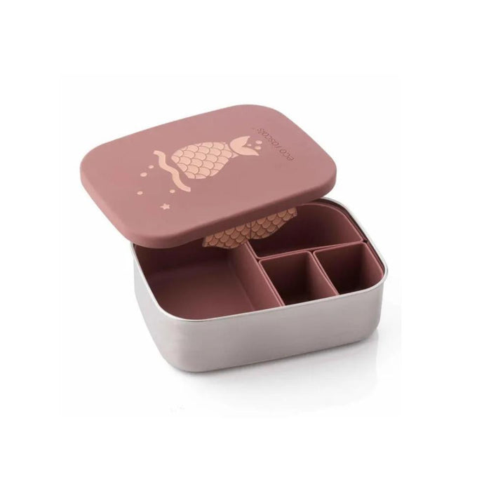 Caixa Lancheira com Divisórias Mermaid Blush