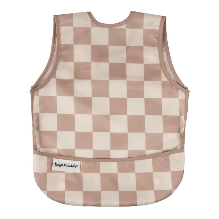 Babete Impermeável Tiny Twinkle Checkers Brown 6-24 Meses
