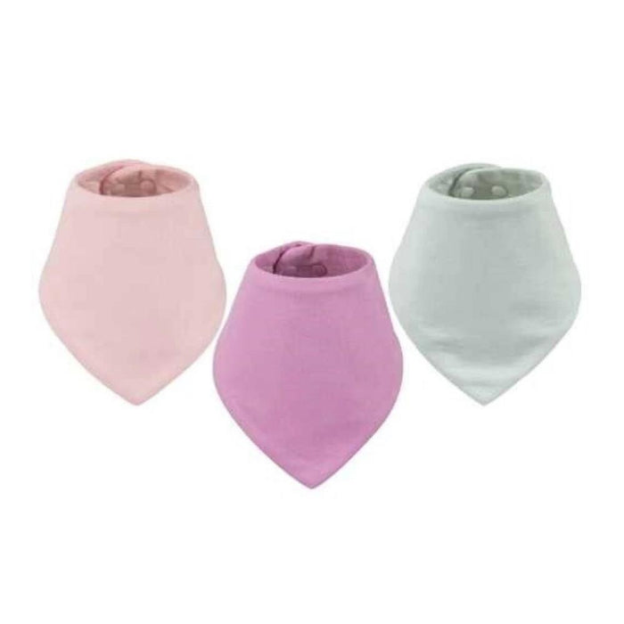 Conjunto de 3 Babetes Kaffle Tiny Twinkle Pink/Purple/Blue
