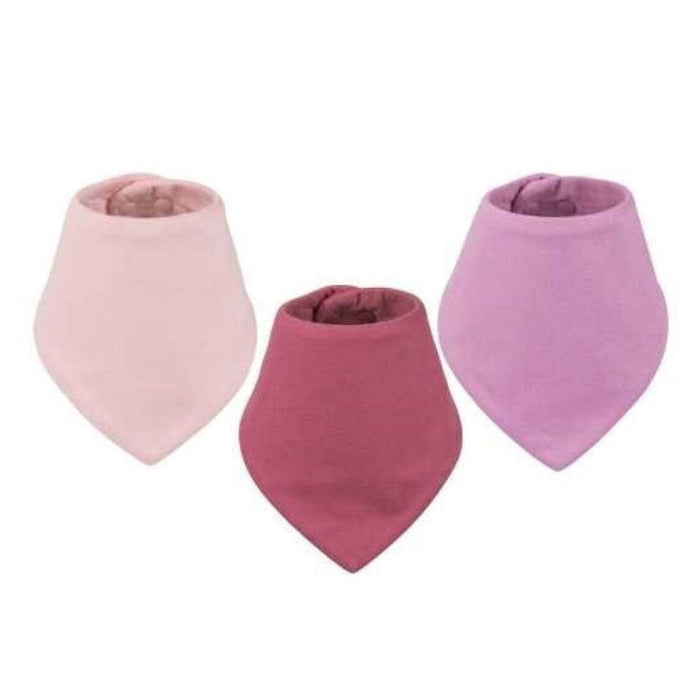 Conjunto de 3 Babetes Bandana Kaffle Tiny Twinkle Pink/Purple/Bordeaux