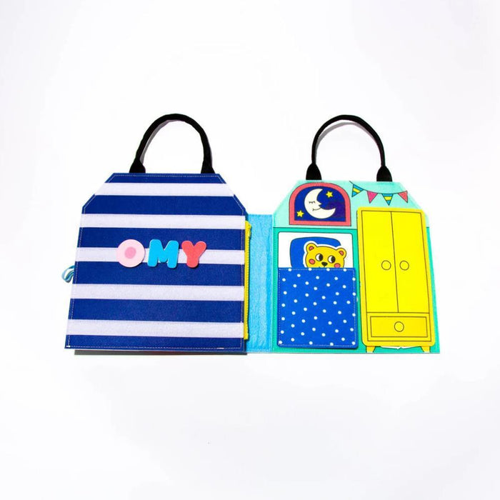 Livro OMY Little Montessori Play Kit My Day