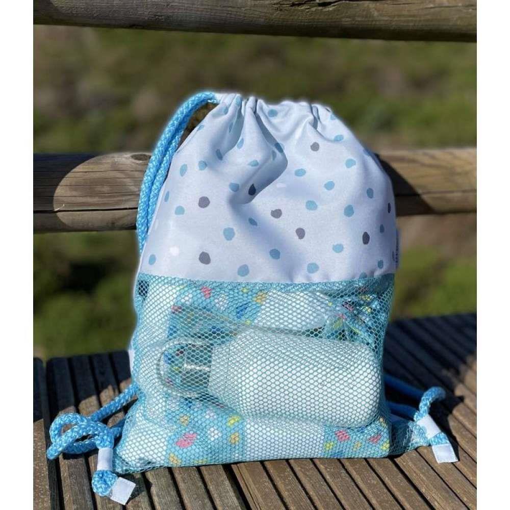 BTBox Blue Dots Beach Bag/Backpack