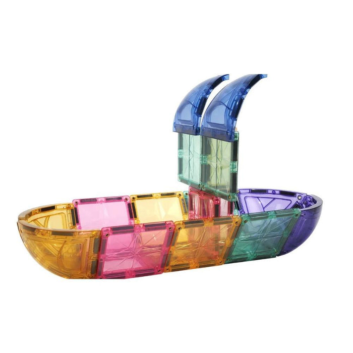 Jogo de Constução Magnética Clever Clixx Curved Pastel 34 Peças