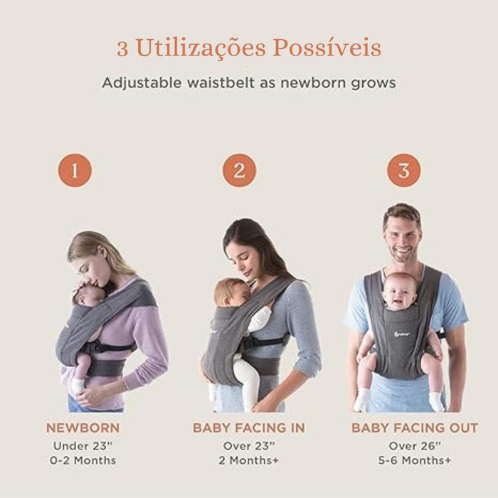 Marsúpio/Porta-Bebés Ergobaby Embrace Mesh Cream