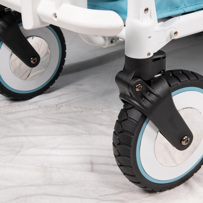 Wonderfold VW Stroller Wagon Blondie Blue 4 Lugares