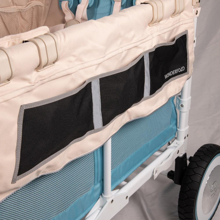 Wonderfold VW Stroller Wagon Blondie Blue 4 Lugares