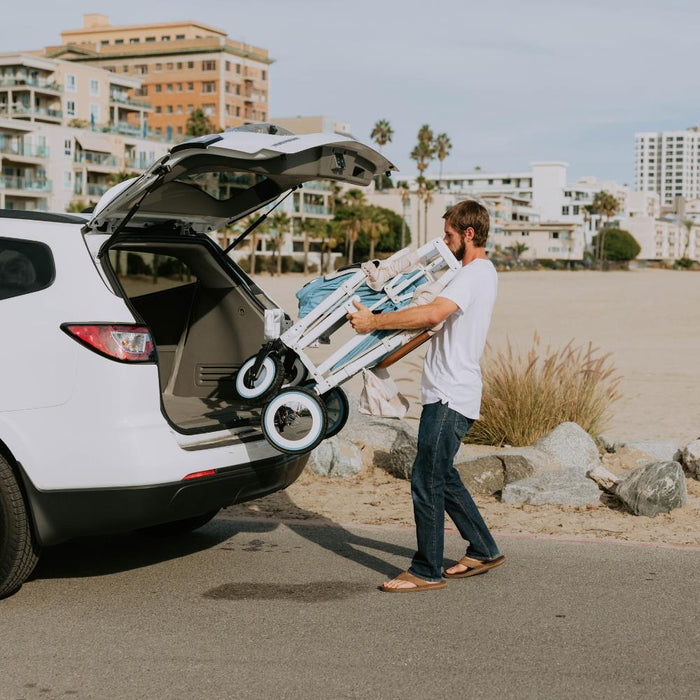 Wonderfold VW Stroller Wagon Blondie Blue 4 Lugares