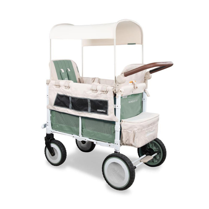 Wonderfold VW Stroller Wagon Sage Green 2 Lugares