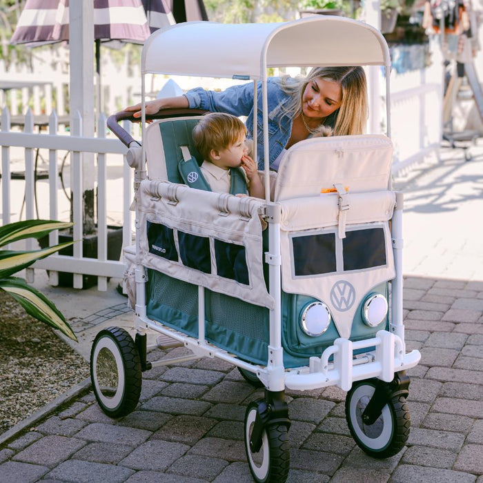 Wonderfold VW Stroller Wagon Sage Green 2 Lugares