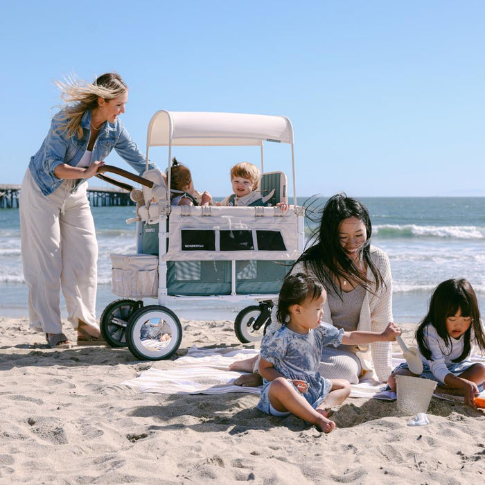 Wonderfold VW Stroller Wagon Sage Green 2 Lugares