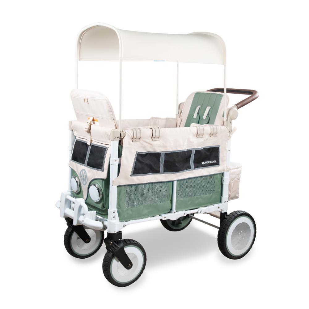 Wonderfold VW Stroller Wagon Sage Green 2-Seater