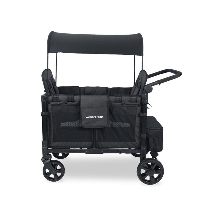 Wonderfold W4 Elite Stroller Wagon Volcanic Black 4 Lugares