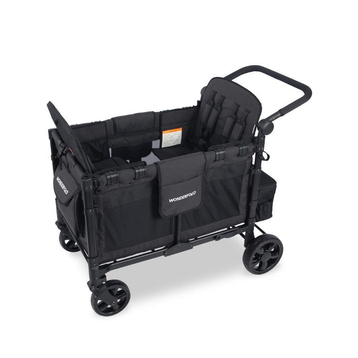 Wonderfold W4 Elite Stroller Wagon Volcanic Black 4 Lugares