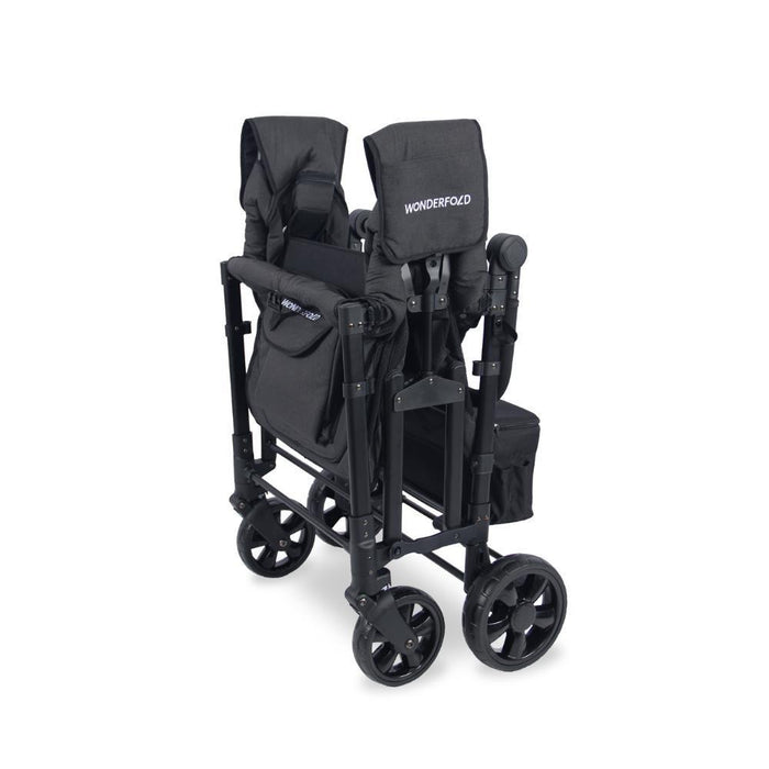 Wonderfold W4 Elite Stroller Wagon Volcanic Black 4 Lugares