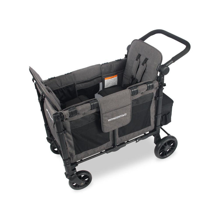 Wonderfold W2 Elite Stroller Wagon Charcoal Gray 2 Lugares