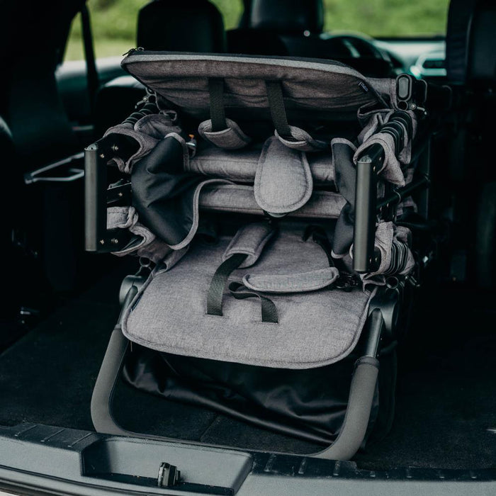 Wonderfold W2 Elite Stroller Wagon Charcoal Gray 2 Lugares