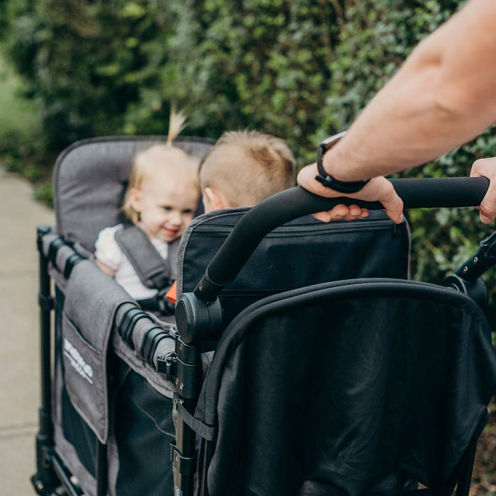 Wonderfold W2 Elite Stroller Wagon Charcoal Gray 2 Lugares