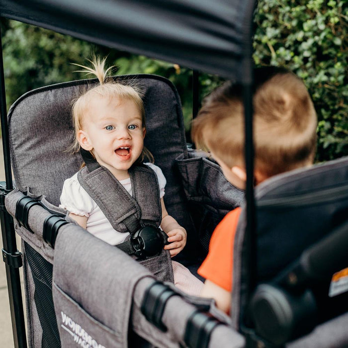 Wonderfold W2 Elite Stroller Wagon Charcoal Gray 2 Lugares