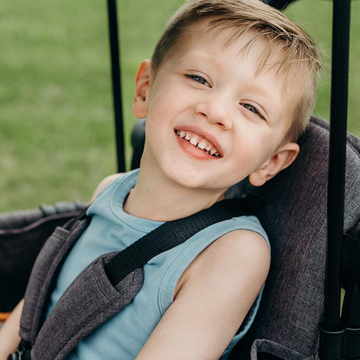 Wonderfold W2 Elite Stroller Wagon Charcoal Gray 2 Lugares